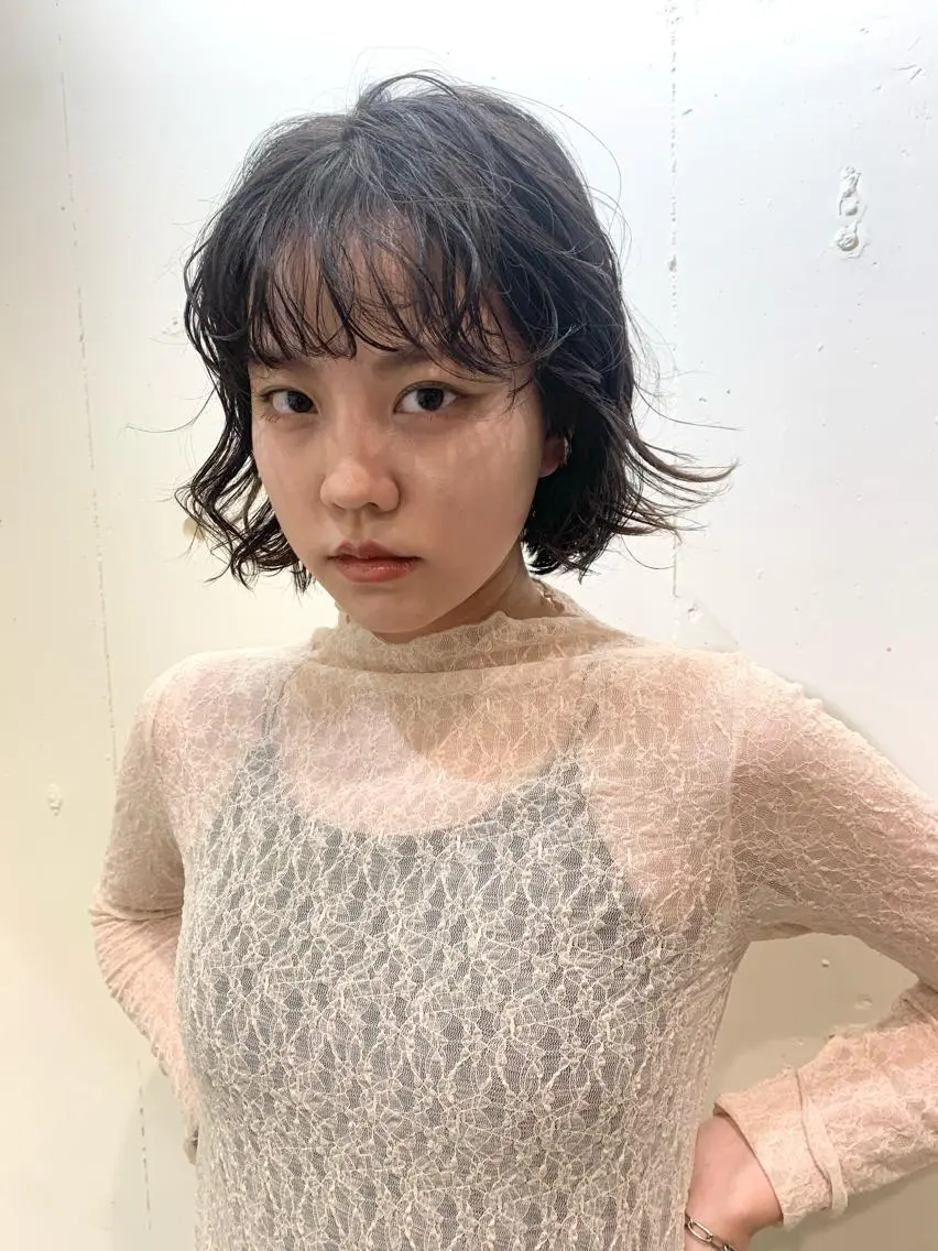 ショート パーマ 💖クボ モモ💖のヘアスタイル