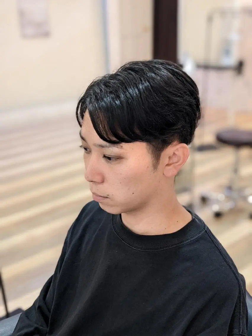 ショート メンズ マッシュ ツーブロック 刈り上げ こにし/蒲生四丁目 /美髪カラー/スパのヘアスタイル