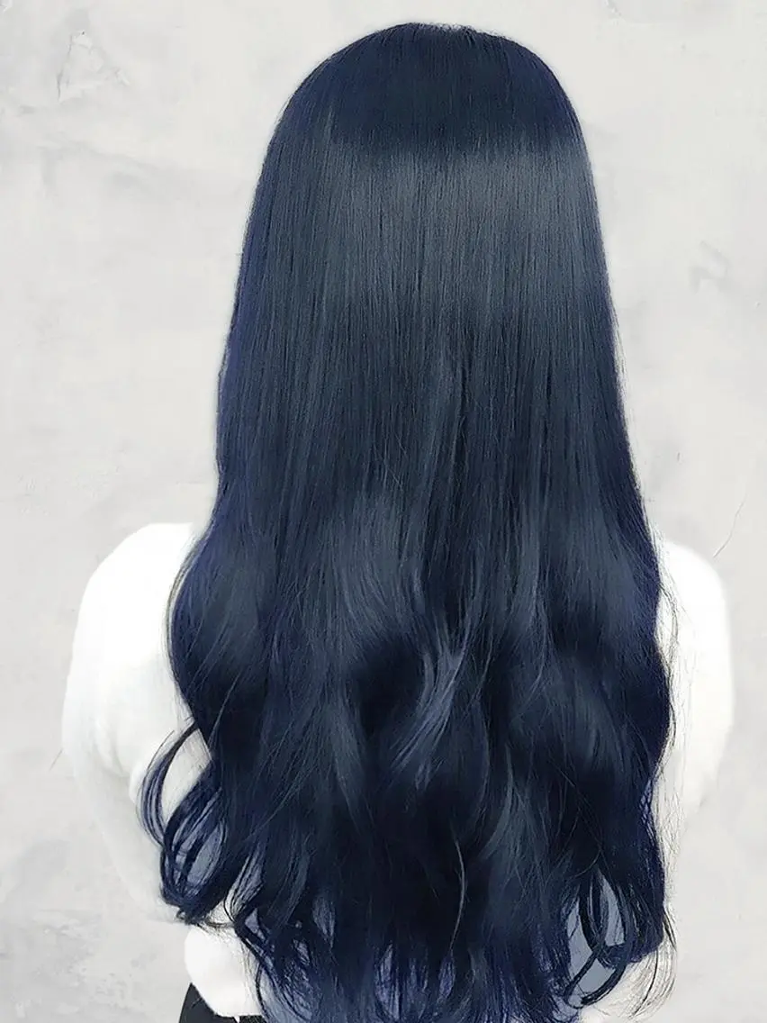 カラー 黒髪 ブルーカラー ブルーブラック 髪質改善 米倉 一輝のヘアスタイル