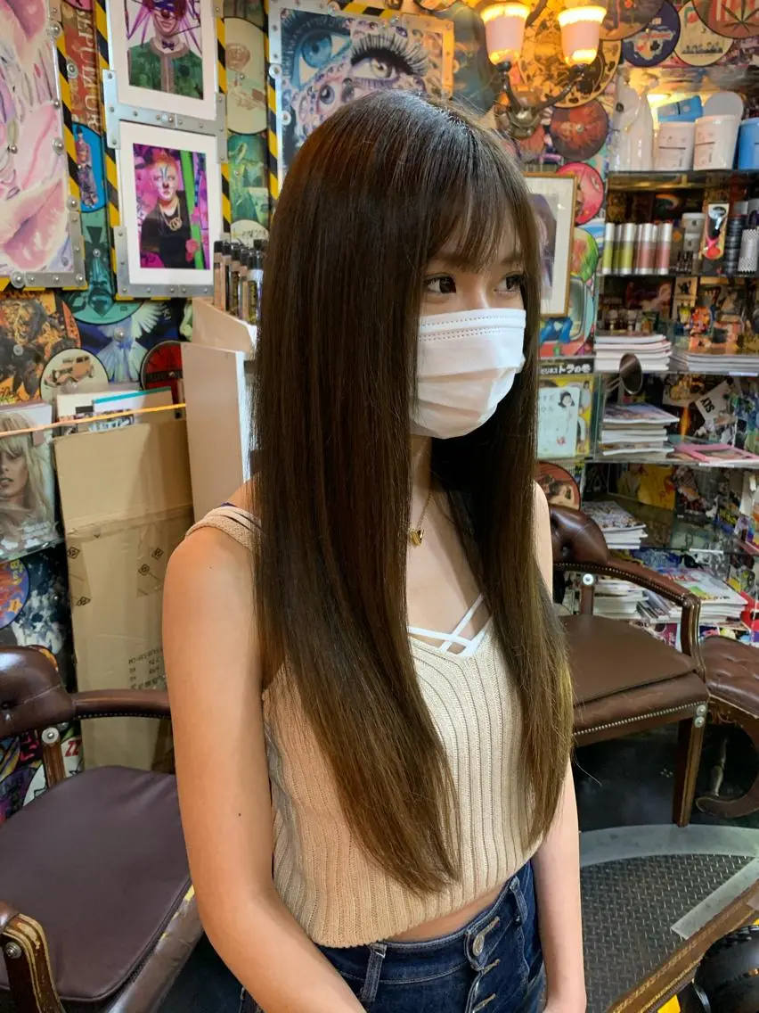 ロング カラー ヘアアレンジ ロング 🌈派手髪エクステ ブレイズ🌈ひろとのヘアスタイル