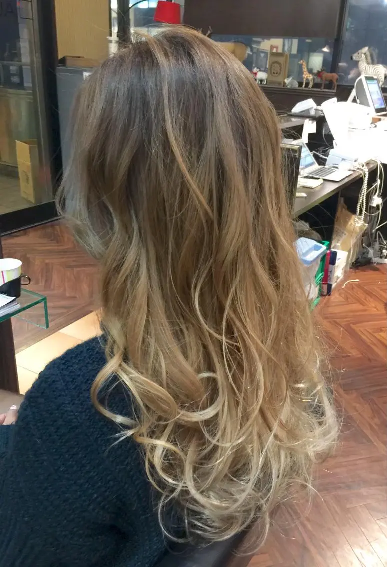 ロング カラー グラデーションカラー 神野 雅樹のヘアスタイル