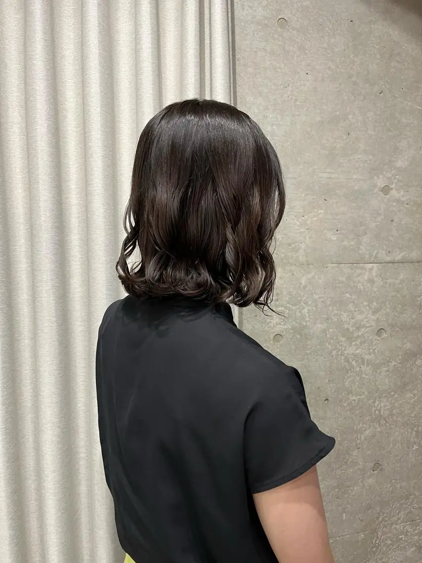 ショート パーマ カット パーマ ロングパーマ木村 ボブパーマのヘアスタイル