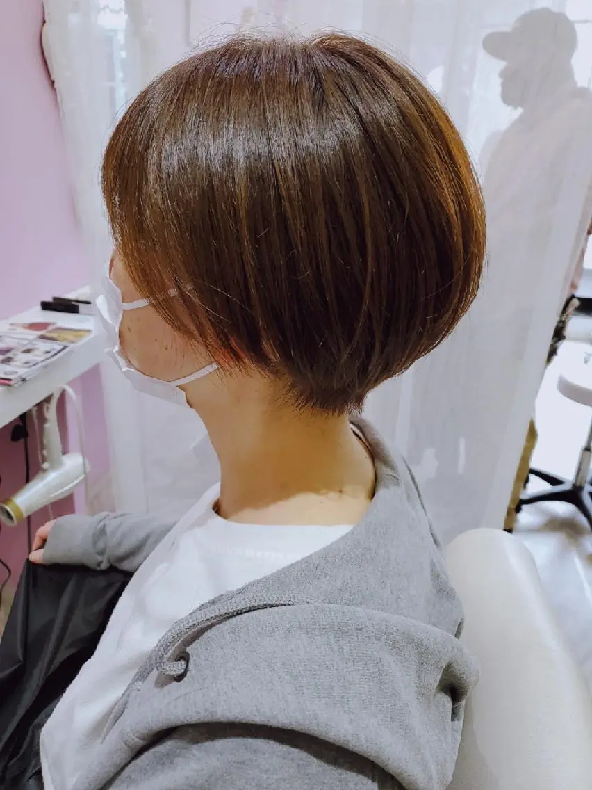 ショート ヘアアレンジ カラー ハンサムショート ショートヘア ナカシマ  アユミのヘアスタイル