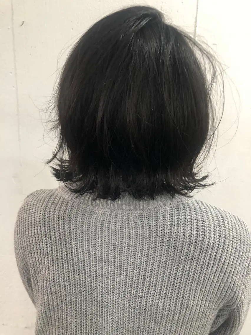 ミディアム 外ハネヘア 久木原 ゆりのヘアスタイル