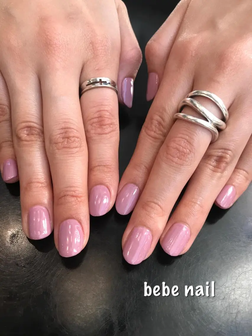 ネイル ジェルネイル ワンカラーネイル パラジェル ハンドネイル Ann nailのネイルデザイン