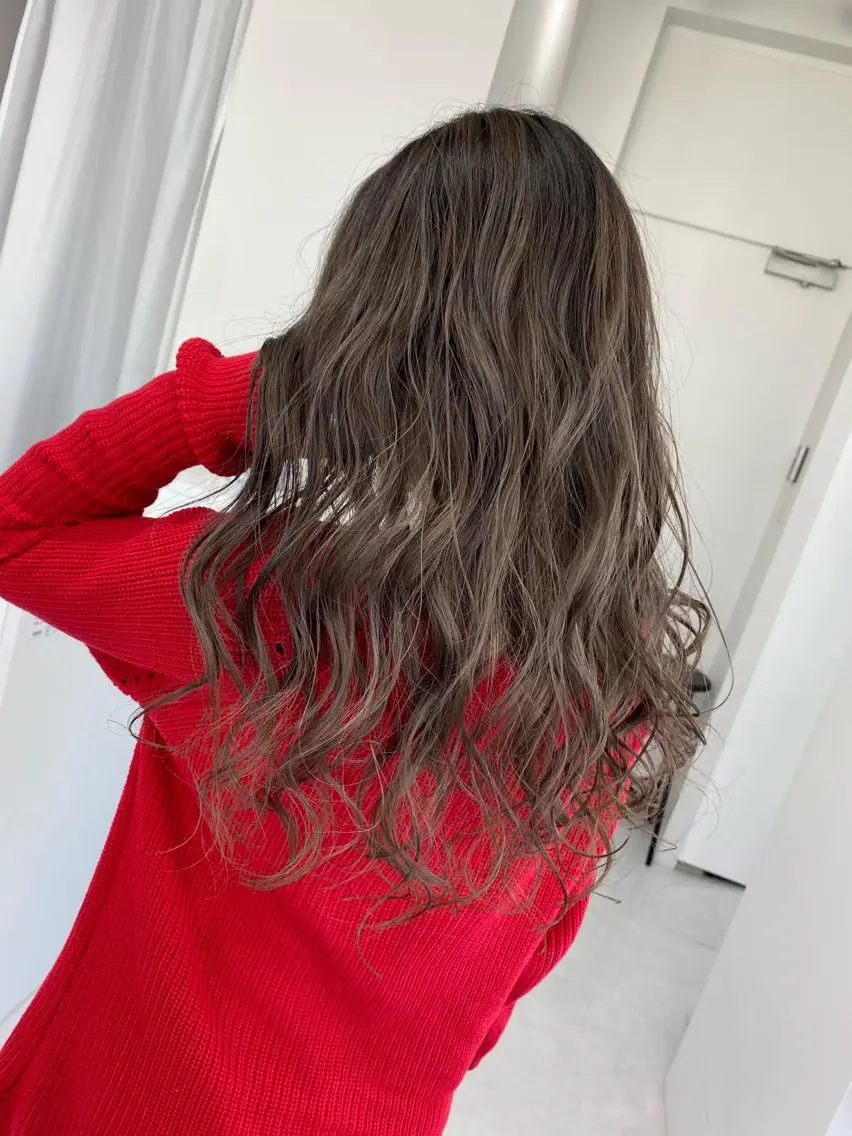 ロング カラー パーマ ヘアアレンジ キッズ ネイル マツエク・マツパ ★ 里奈★のヘアスタイル
