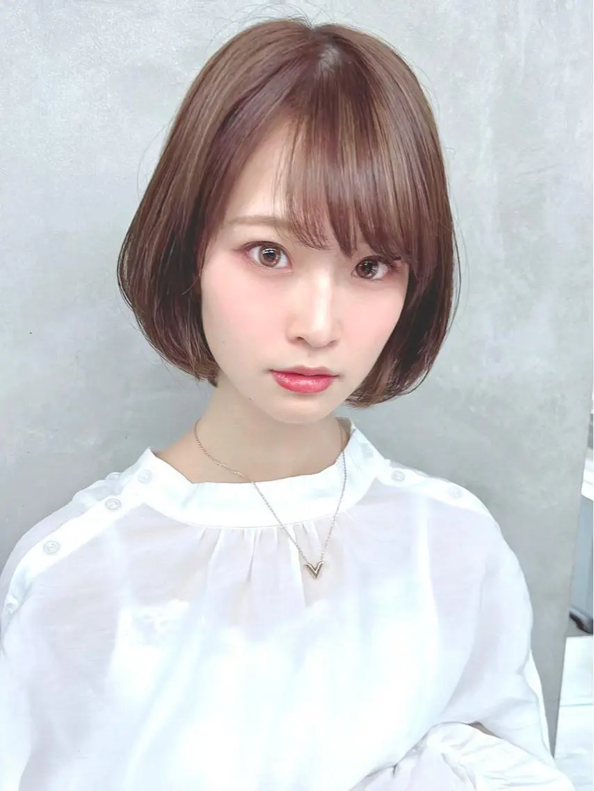ミディアム カラー パーマ ヘアアレンジ カット ヘアカラー トリートメント 【公式】amble luxe池袋東口🩷のヘアスタイル