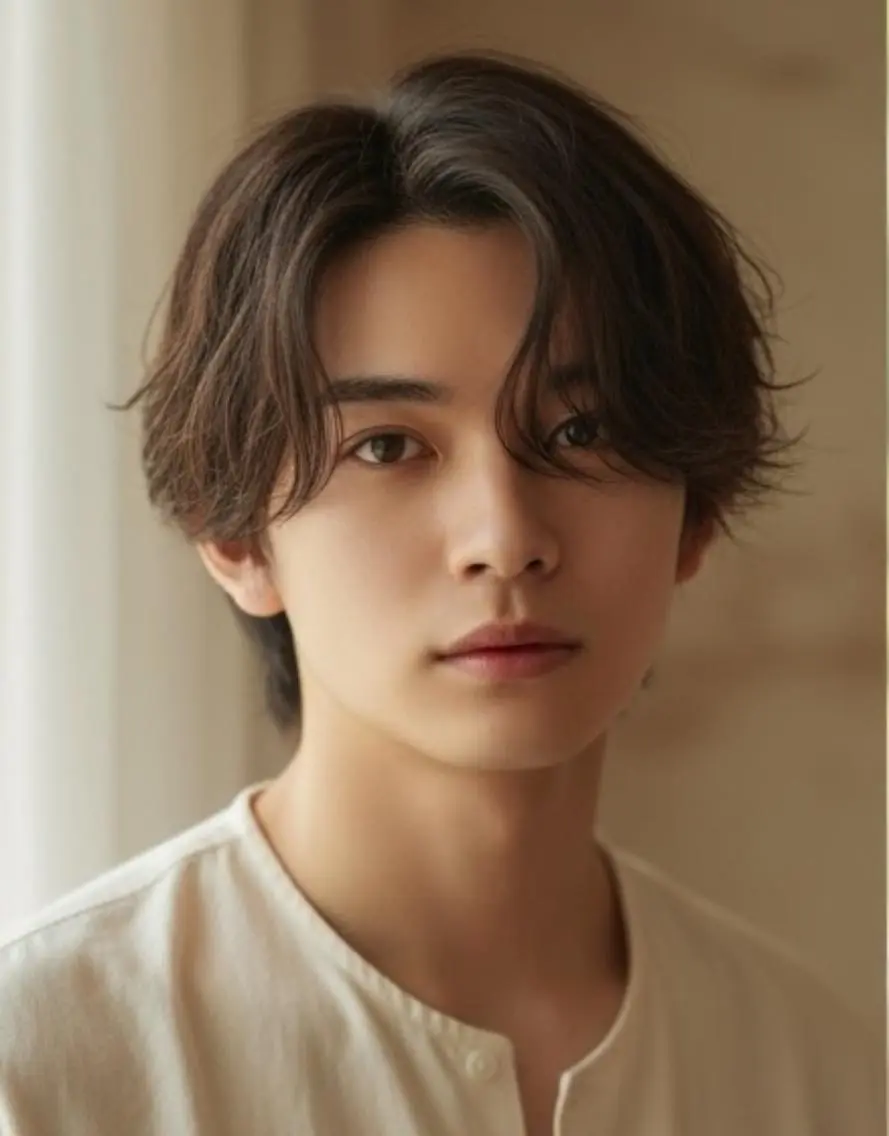 パーマ メンズ カット パーマ 美髪矯正💙ྀི/ 水光髪🫧/ミナルのヘアスタイル