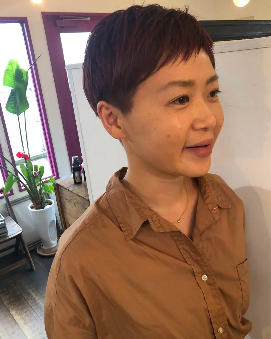 ショート カラー ダブルカラー カット ヘアカラー デザインカット🎨 ボブ🫟おざきのヘアスタイル