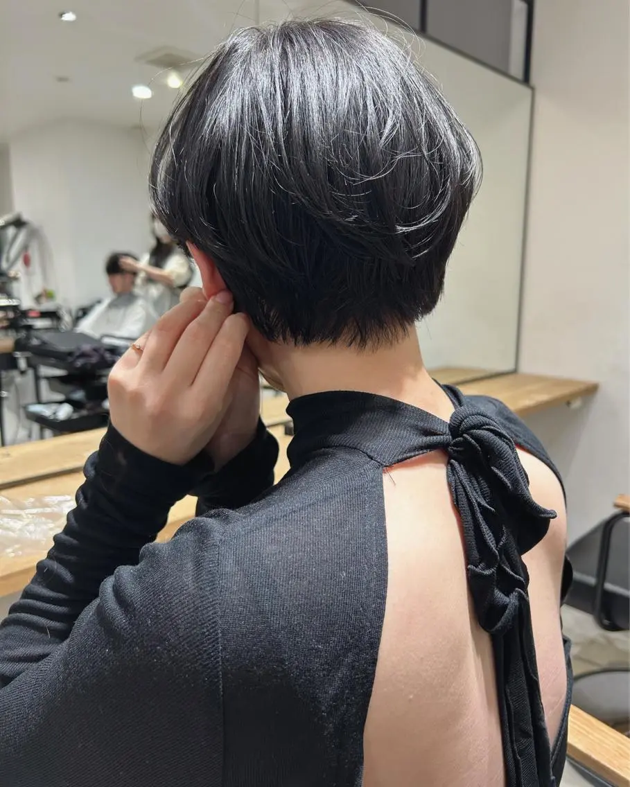 ショート カラー カット ヘアカラー トリートメント 村上雅人 ナチュラルモードのヘアスタイル