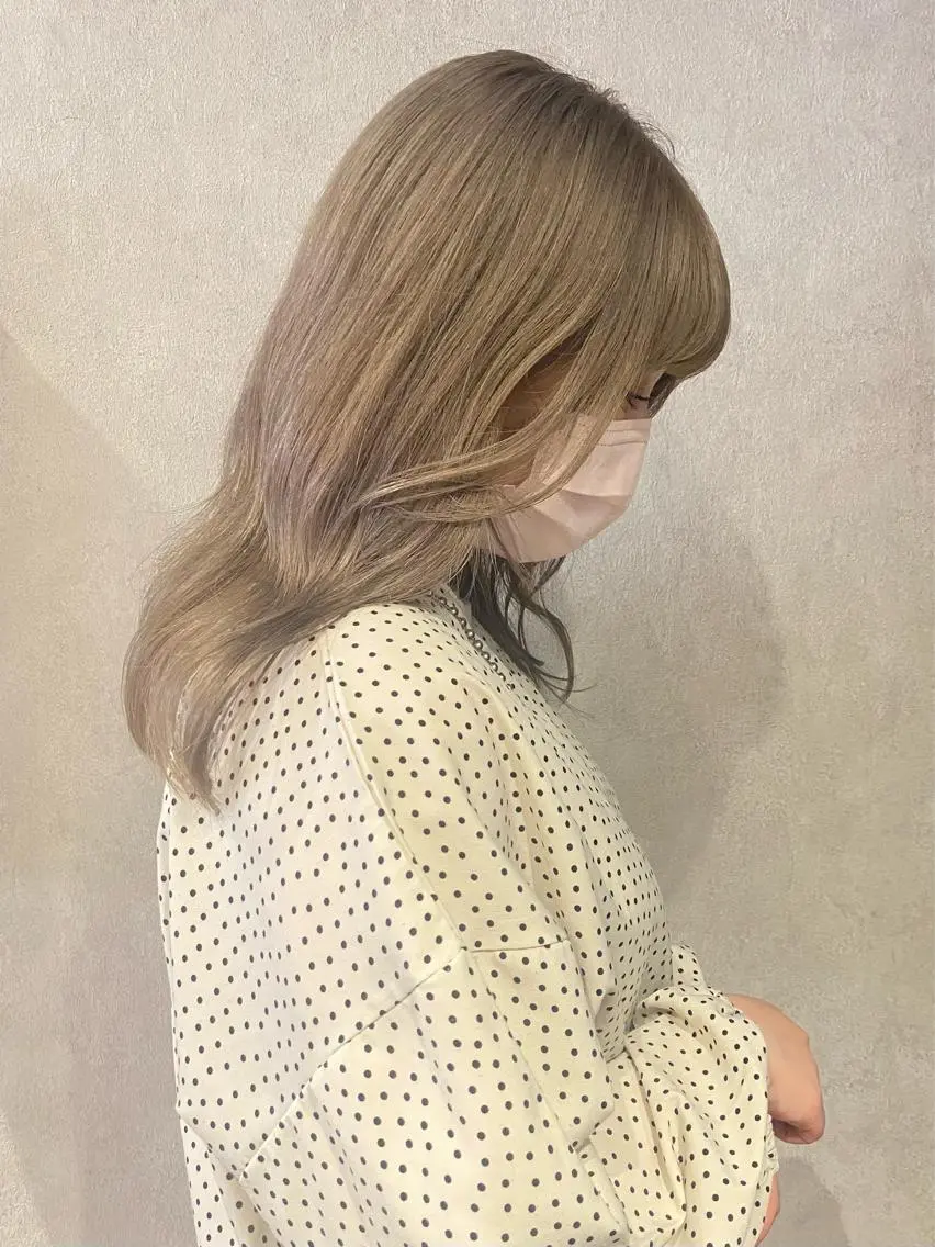 ロング カラー ヘアカラー トリートメント otoha✳︎ くすみ艶カラーのヘアスタイル