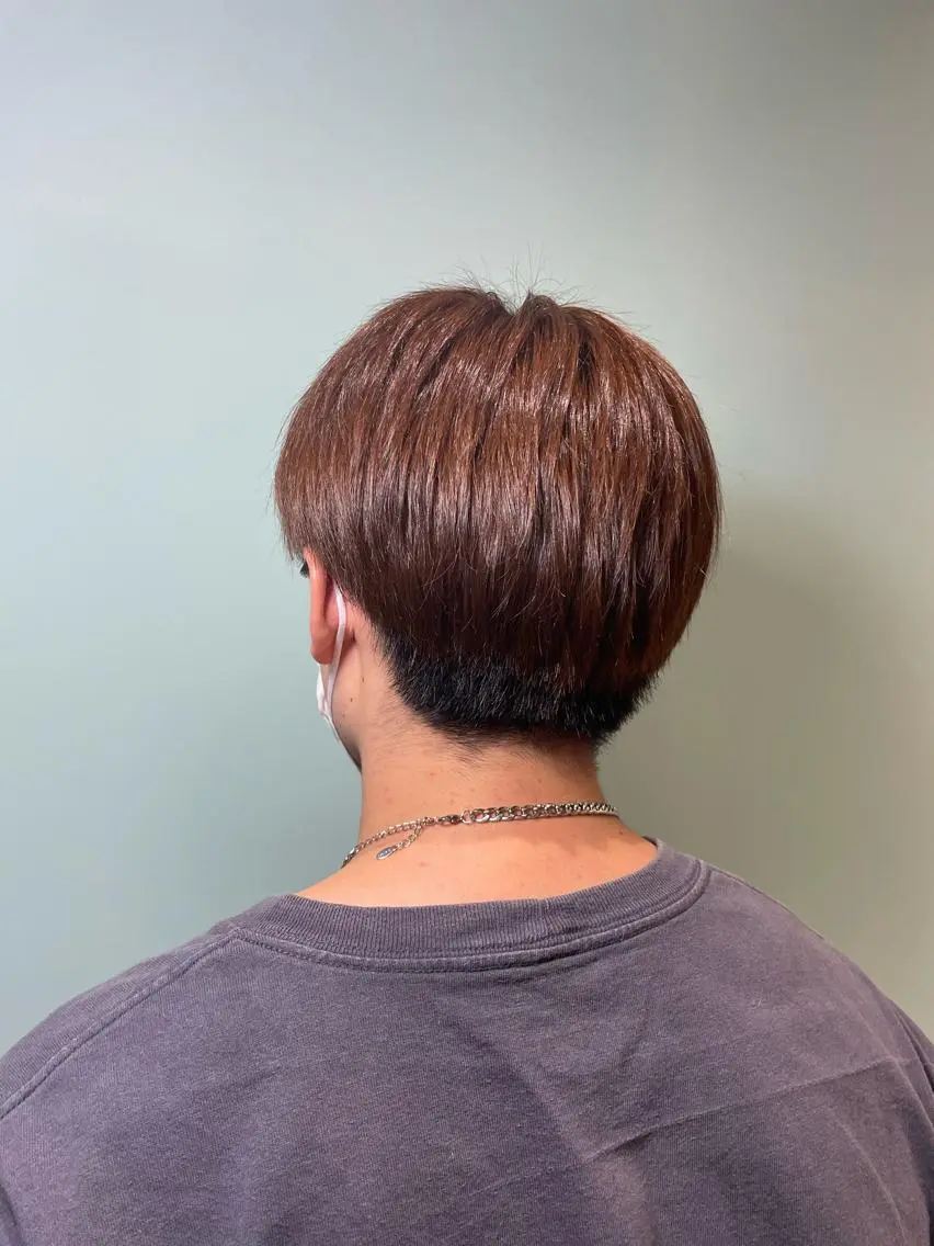 ショート カラー メンズ メンズブリーチ ブリーチ ブリーチなしカラー 吉原 愛美のヘアスタイル