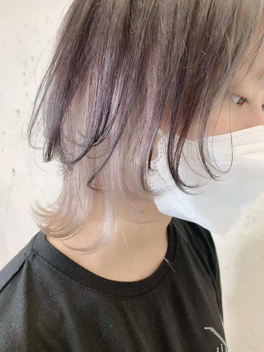 ショート カラー 透明感ハイトーン🦄 キラ🌈のヘアスタイル