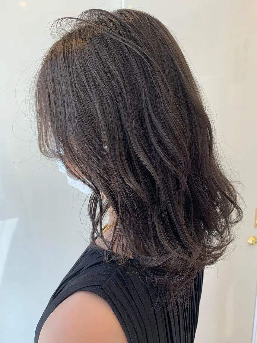 ミディアム カラー 美髪形成!色素改善! 秋田 和輝のヘアスタイル
