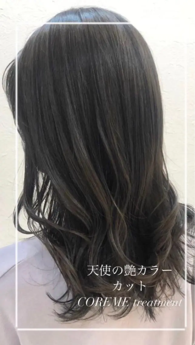セミロング カラー 縮毛矯正/髪質改善/ 艶髪ササキナツミのヘアスタイル