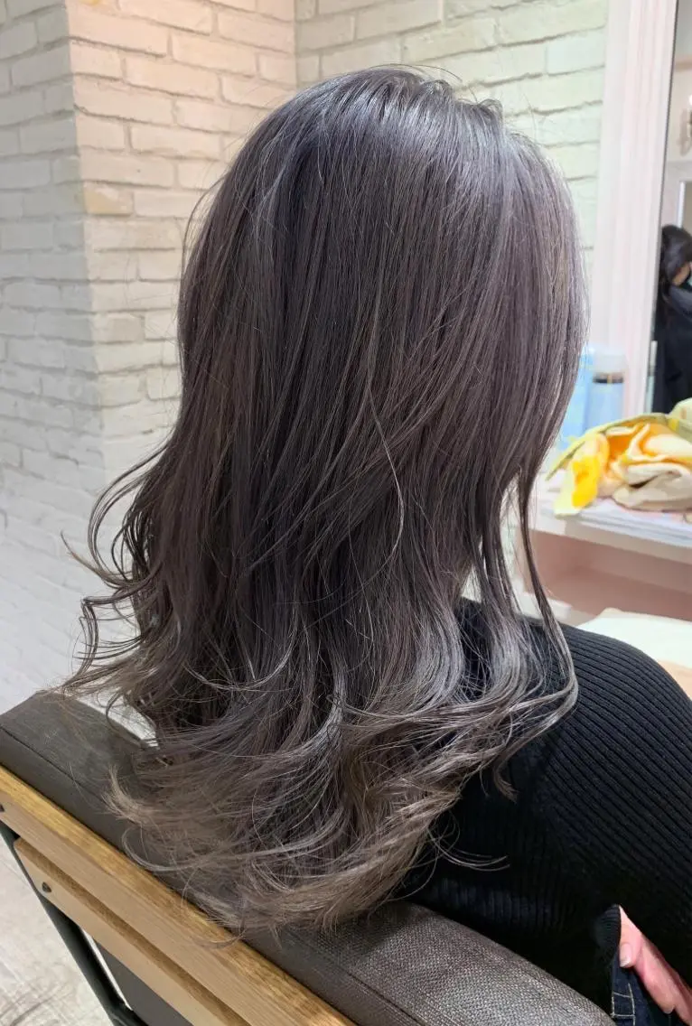 ロング カラー ヘアアレンジ キッズ マツエク・マツパ レイヤー＆カラー 人気美容師倉崎涼のヘアスタイル