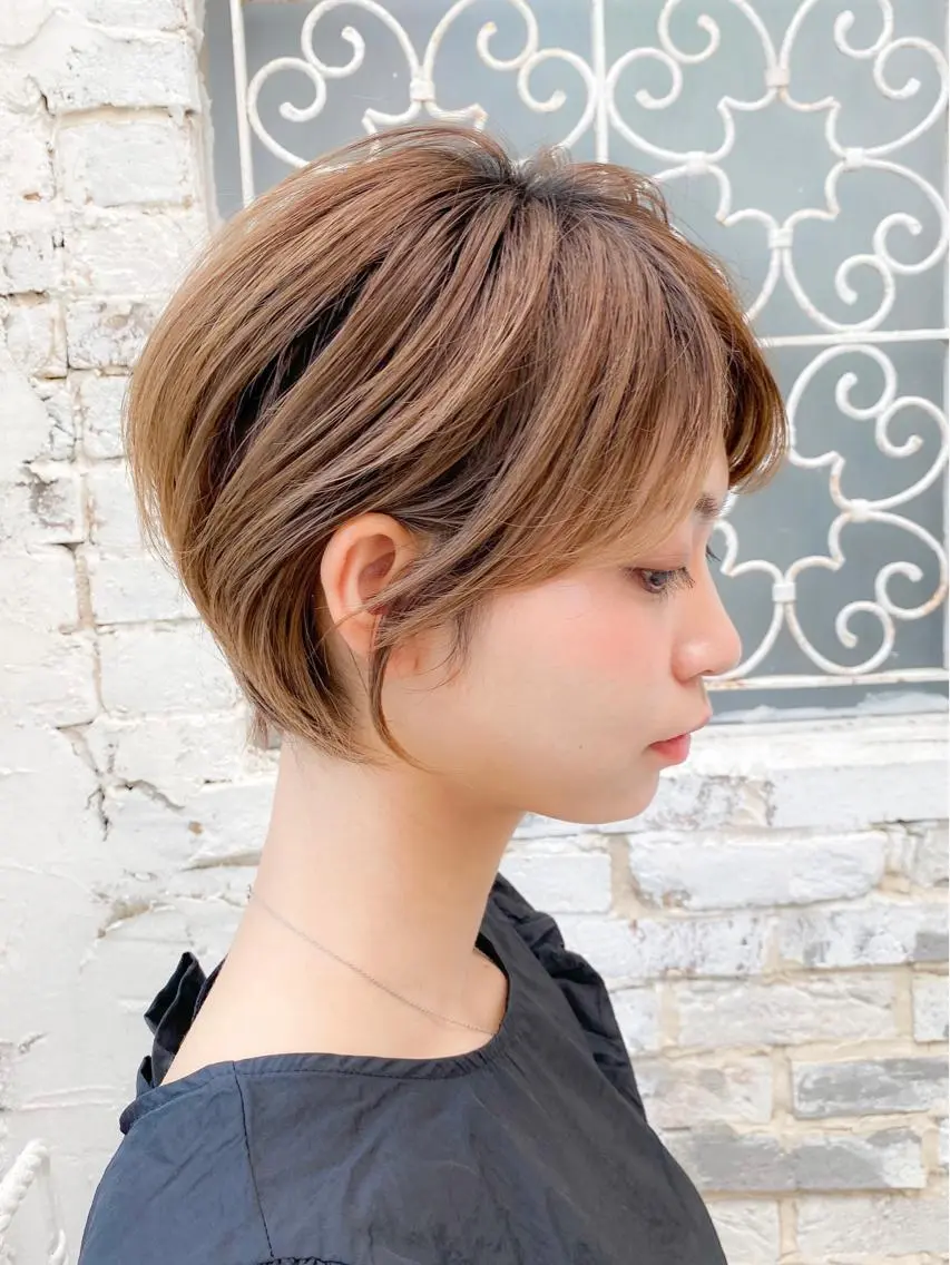 ショート カラー カット ヘアカラー トリートメント 🇰🇷韓国レイヤー 錦糸町【北山謙三】のヘアスタイル