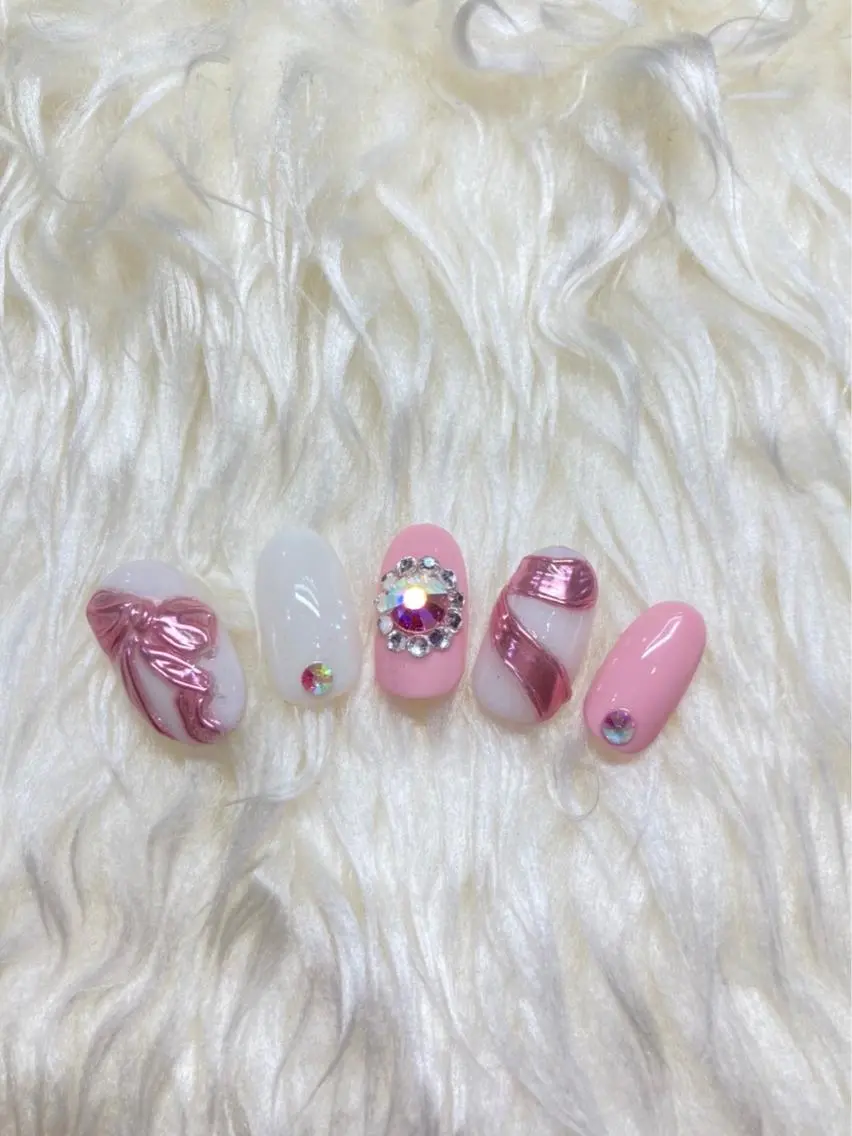 ネイル ジェルネイル ミラーネイル ニュアンスネイル パラジェル ブライダルネイル Nail&eye Belire 新宿のネイルデザイン