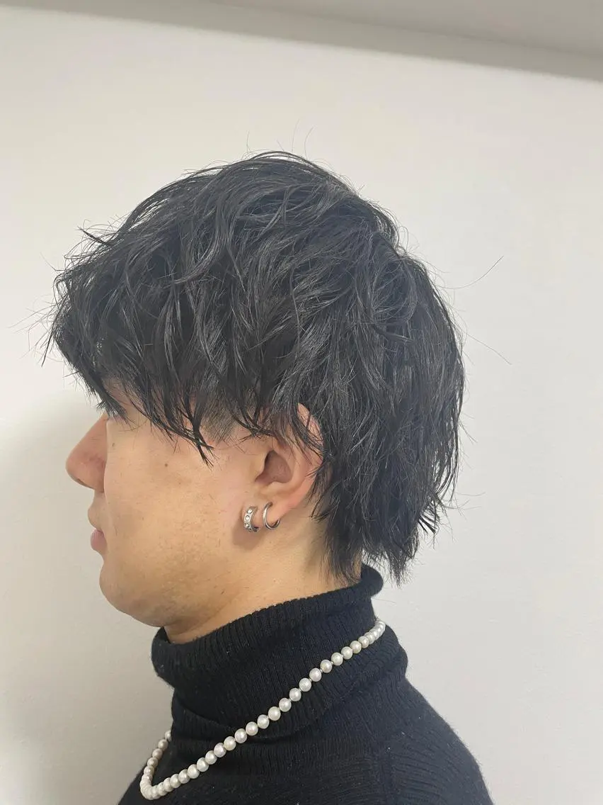 ショート パーマ メンズ メンズパーマ スパイラルパーマ 🌙19時以降通える メンズ専門 コーダイのヘアスタイル