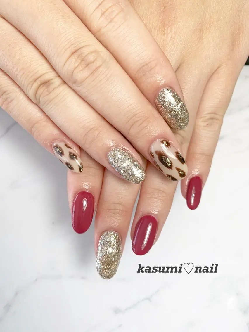 ネイル アートネイル フットネイル ジェルネイル ラメ(グリッター) ミラーネイル KASUMI♡ Nailのネイルデザイン