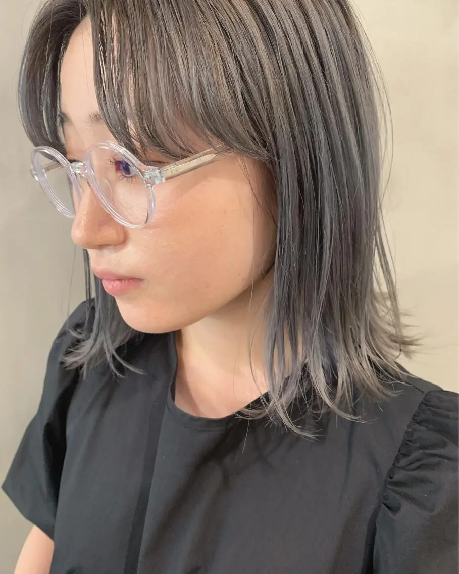 ミディアム カラー カット ヘアカラー トリートメント 優作 〜圧倒的信頼〜のヘアスタイル