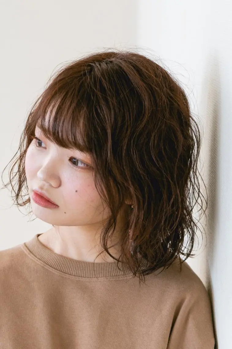 ミディアム 石川 大瑚のヘアスタイル