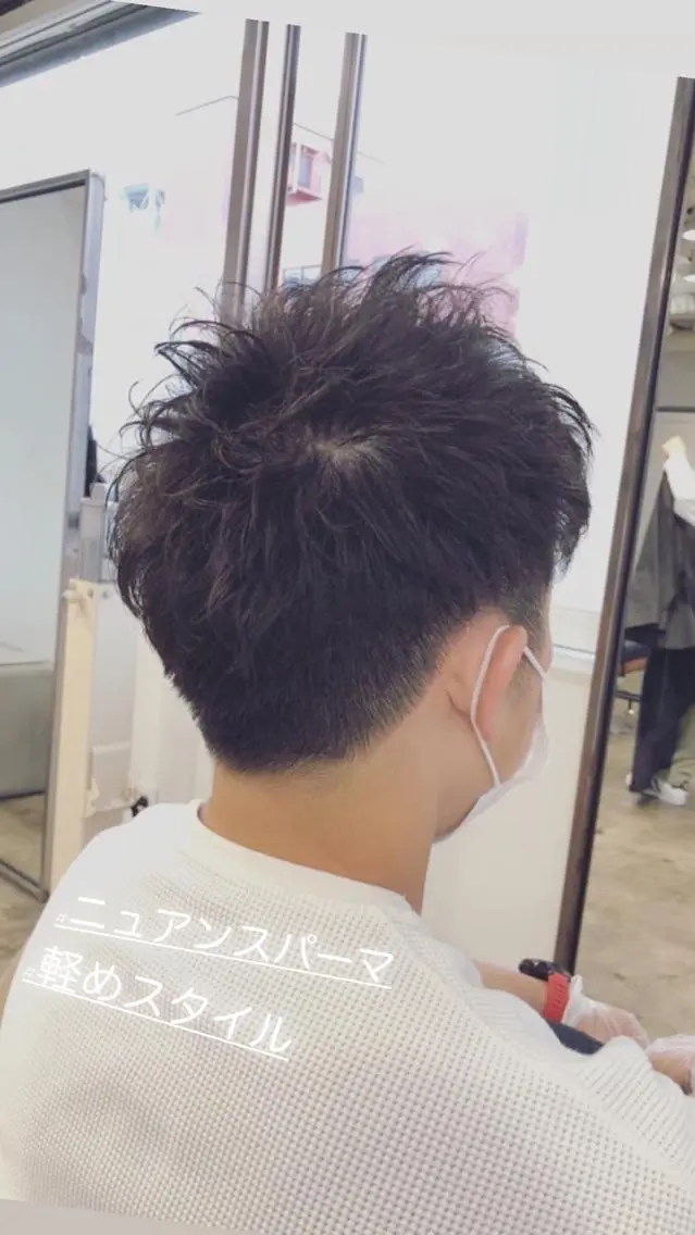 ショート パーマ メンズ メンズパーマ ニュアンスパーマ カット パーマ MEN'S特化🌈 KATOのヘアスタイル