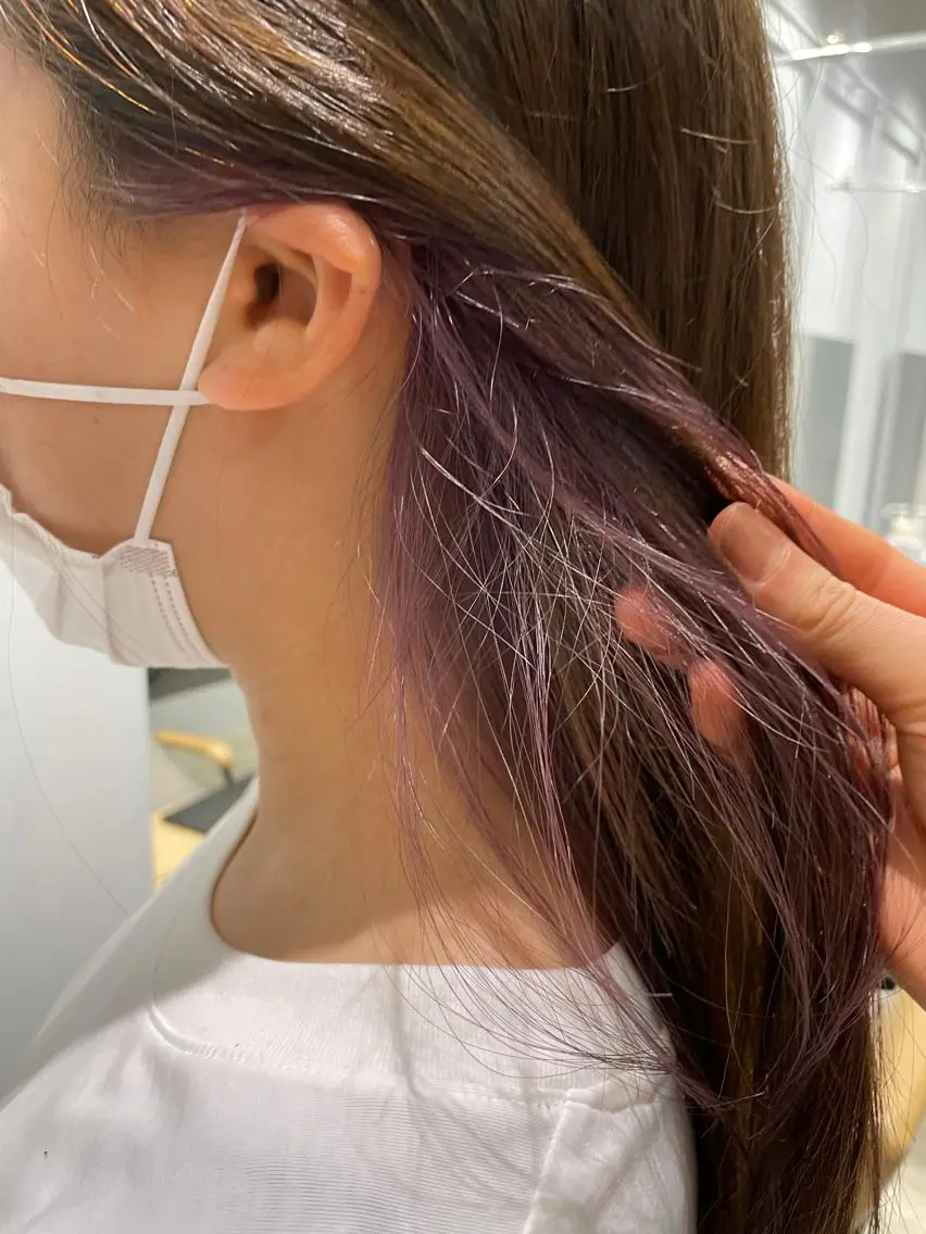 ロング カラー インナーカラー 斉藤 瑞恵のヘアスタイル