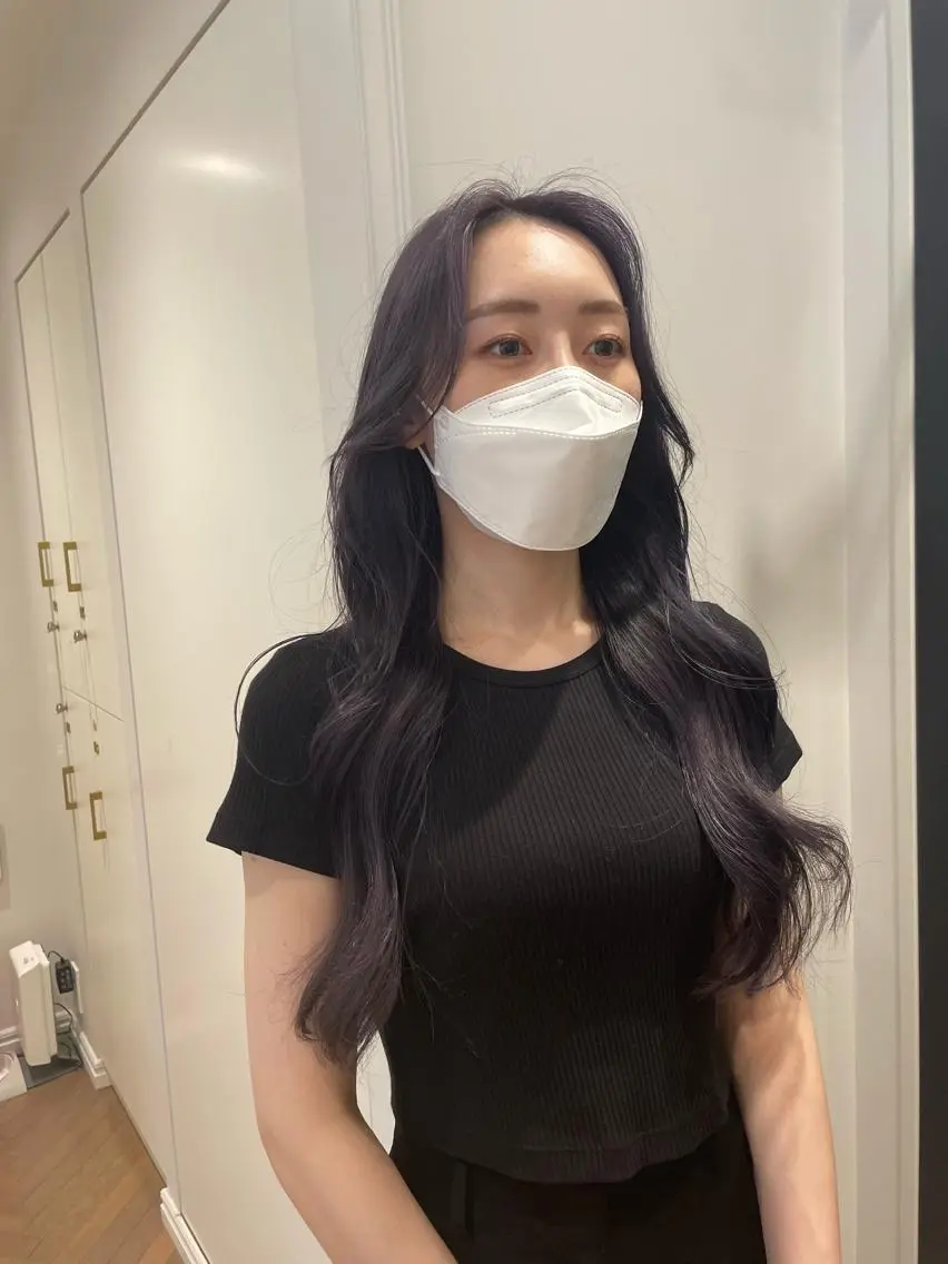 ロング カット ヘアカラー 韓国ヘア🤍 慎之介のヘアスタイル