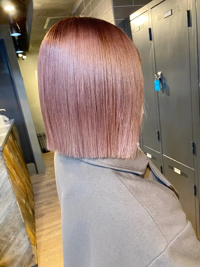ミディアム カラー ヘアカラー yoriダブルカラー 代表すがわらのヘアスタイル