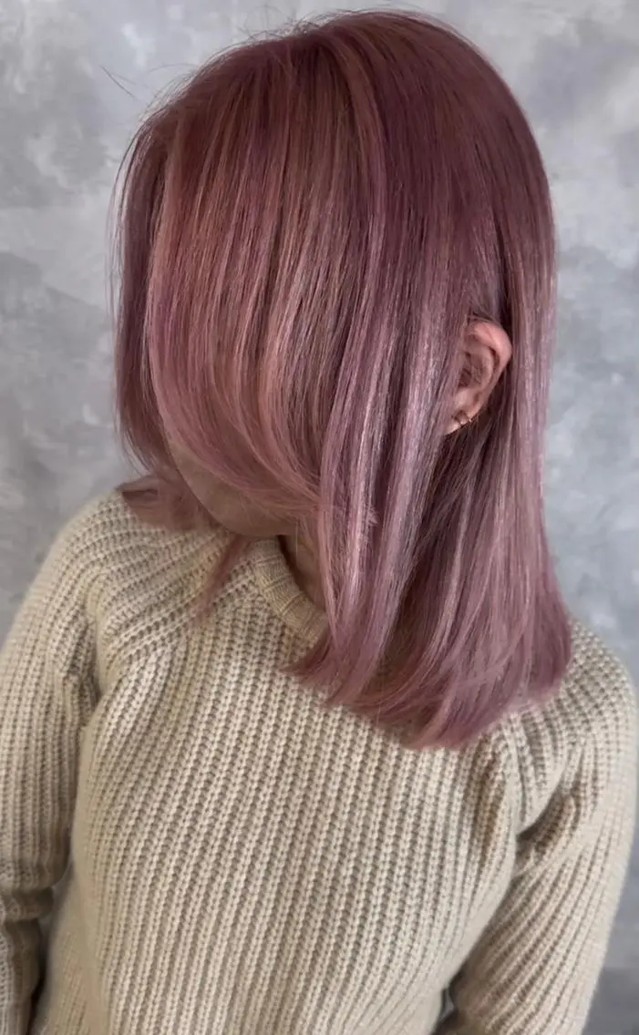 セミロング 韓国風カラー 髪質改善 韓国風ヘア 縮毛矯正 カット ヘアカラー トリートメント ❣️ハイトーン❣️ BLUE&Co.のヘアスタイル