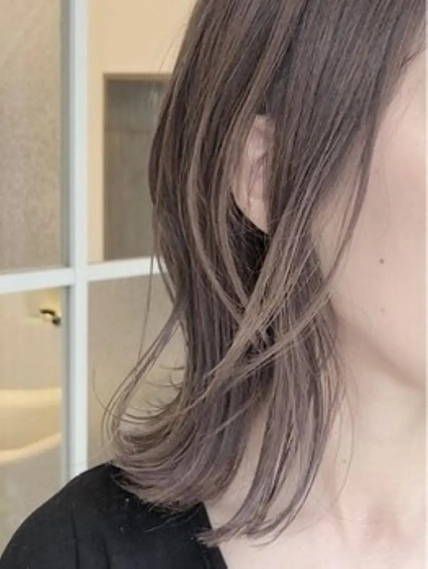 ミディアム カラー ヘアアレンジ カット ヘアカラー トリートメント 恩田 さやかのヘアスタイル