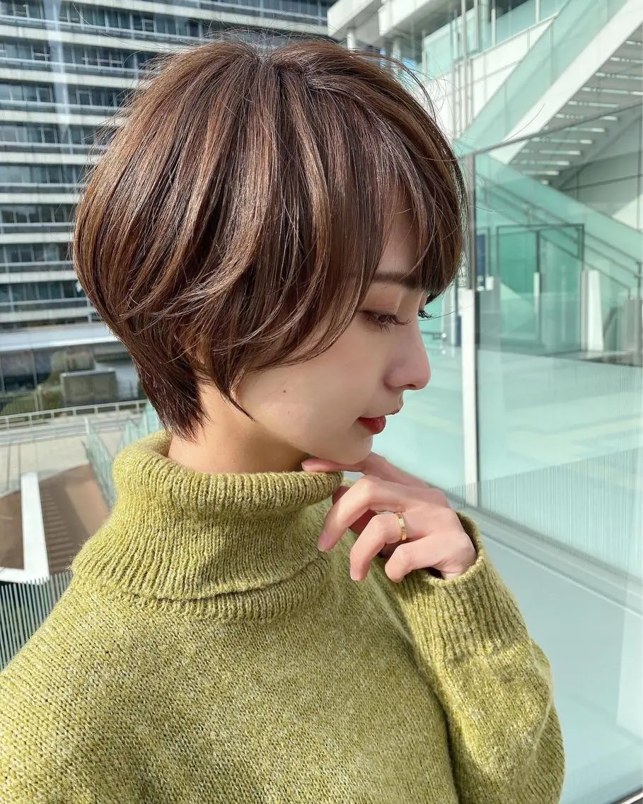 ショート カラー 女性が憧れる ショート/角田愛和のヘアスタイル