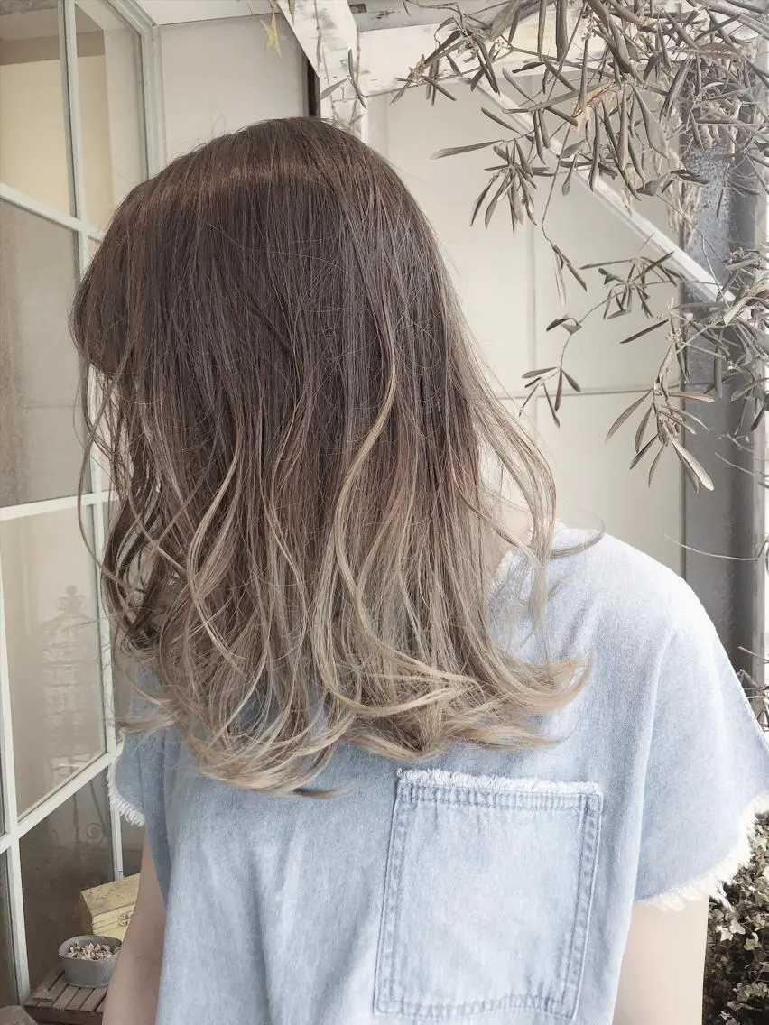 セミロング ヘアカラー トリートメント 寺山 靖晃のヘアスタイル