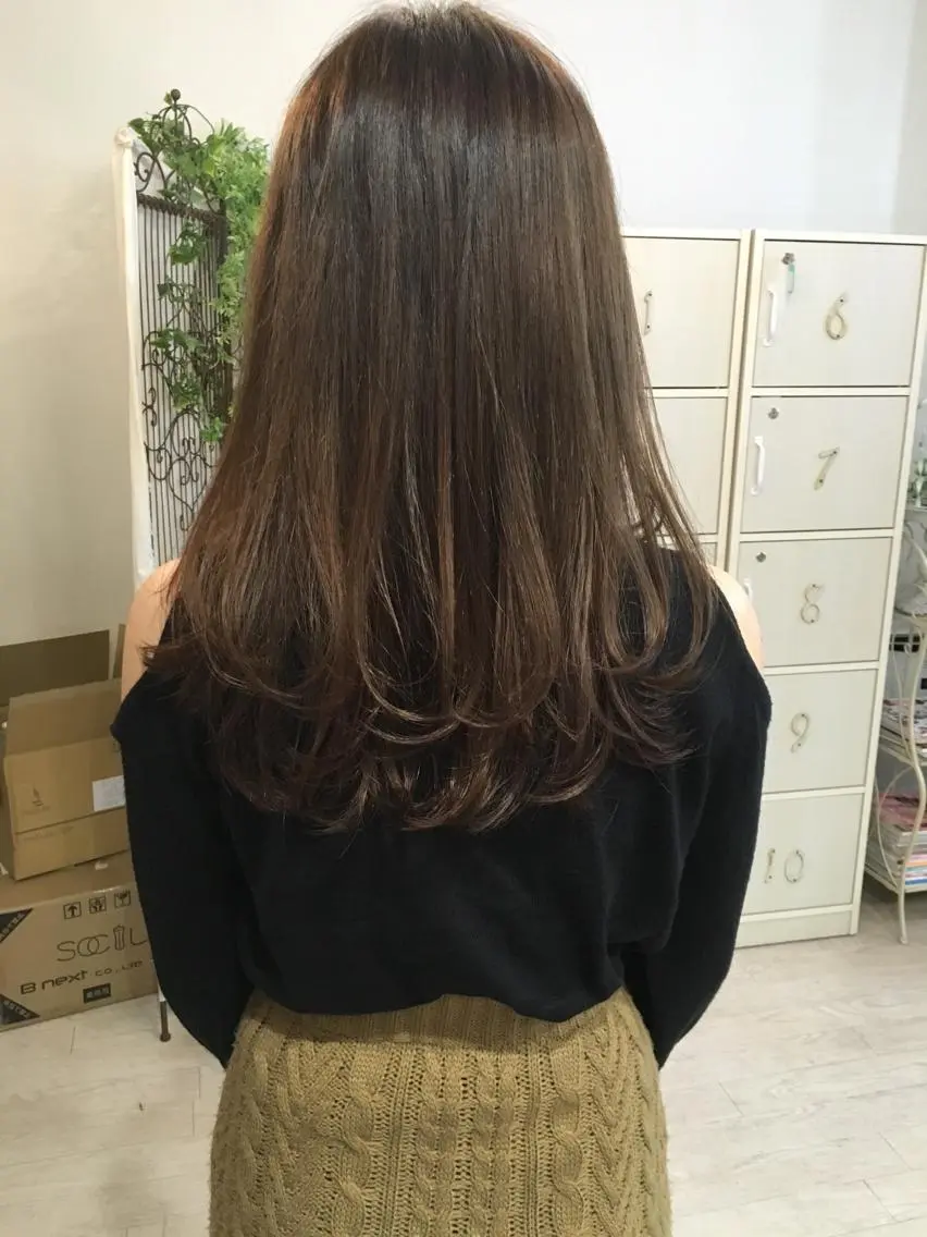 ショート ミディアム セミロング エクステ(レミー毛) NINEのヘアスタイル
