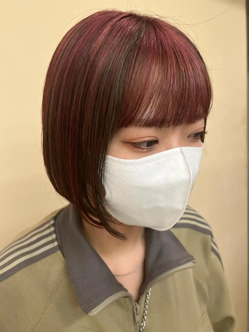 ショート カラー ボブ kento レイヤーカットのヘアスタイル