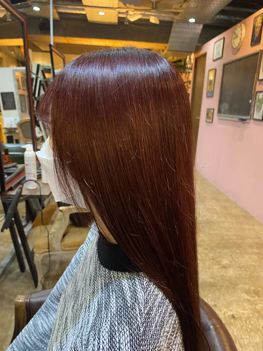 カラー ブラウンカラー 岡本 蓮太のヘアスタイル
