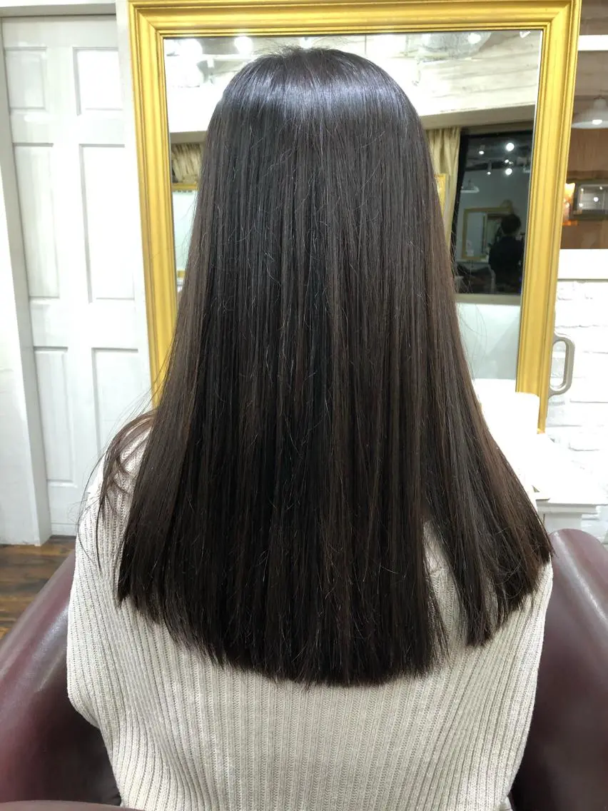 セミロング カラー アッシュ ベージュカラー 透明感カラー レイヤー×髪質改善✨ 渋谷/佐藤侑哉のヘアスタイル