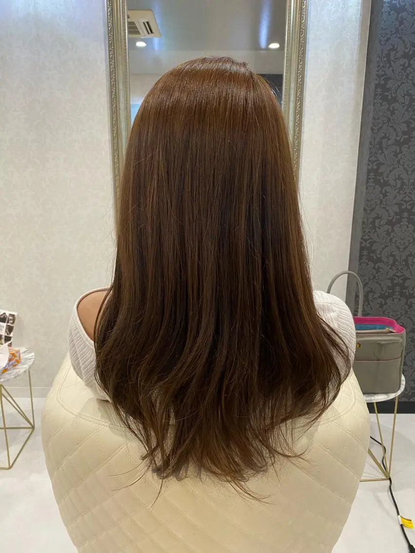 ロング カラー ツバサ 髪質改善のヘアスタイル