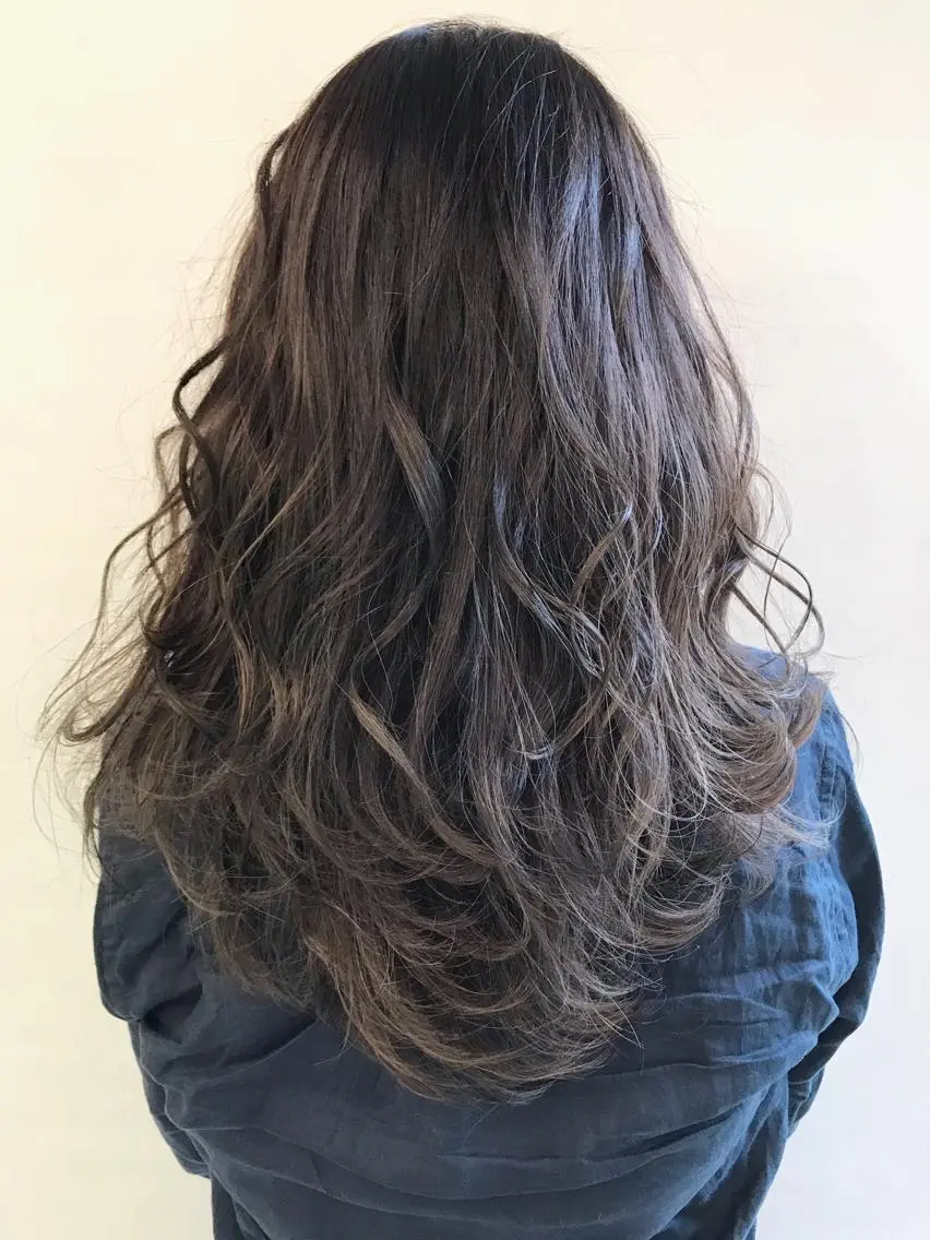 カラー ヘアカラー やまだ まいのヘアスタイル