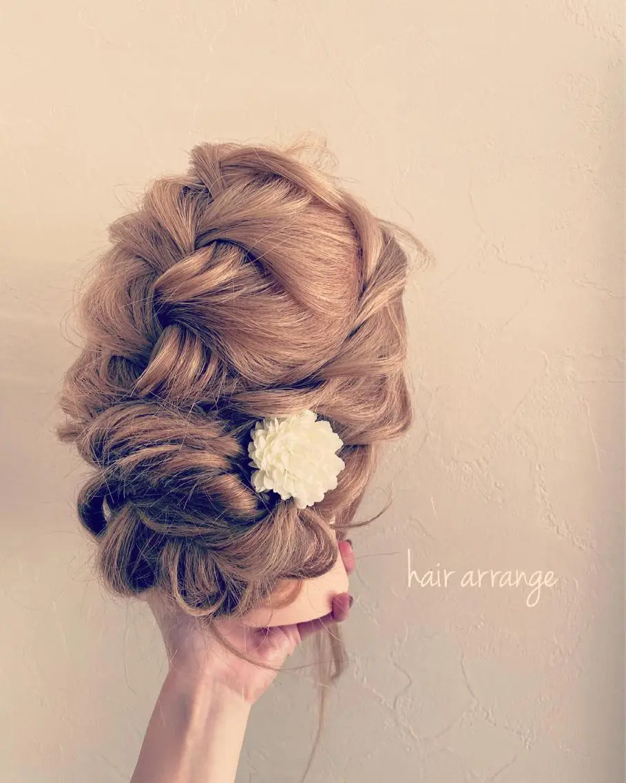 ヘアアレンジ カット ヘアカラー 永沼 真依のヘアスタイル