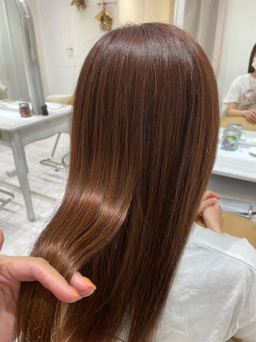 ロング カラー トリートメント 酸熱トリートメント カット ヘアカラー トリートメント ボブ支持率NO1 🌈CHIKAのヘアスタイル