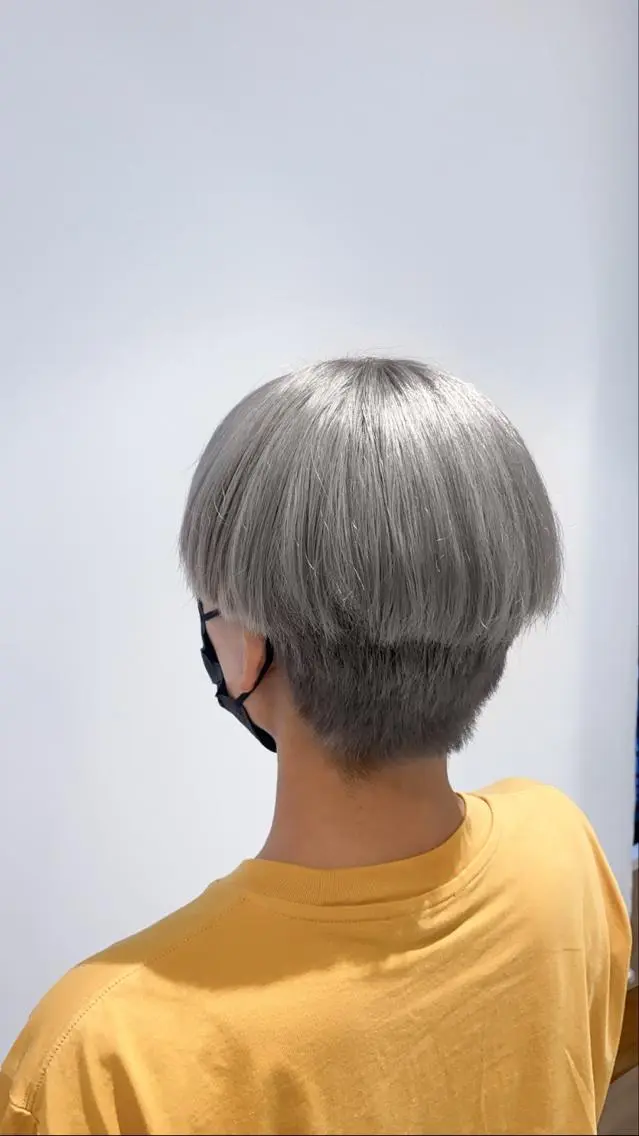 ショート カラー メンズ ハイトーン特化 川井優汰のヘアスタイル