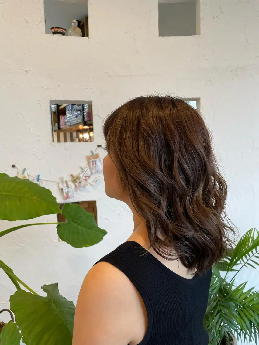 ミディアム カラー ヘアカラー 🌸小掛🌸 豊橋外国人風カラーのヘアスタイル