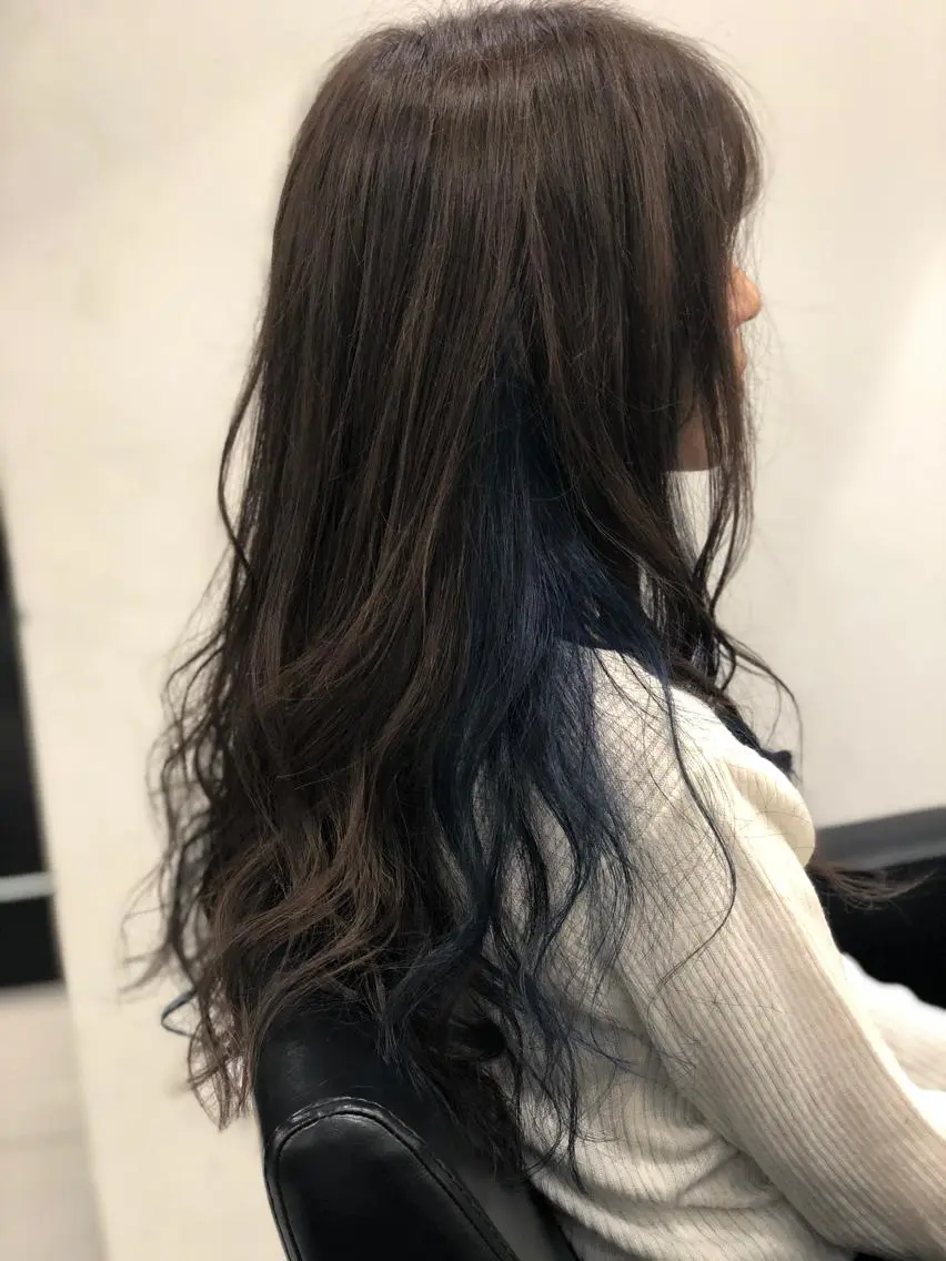 セミロング ヘアカラー 縮毛矯正の達人 ☆　松本のヘアスタイル