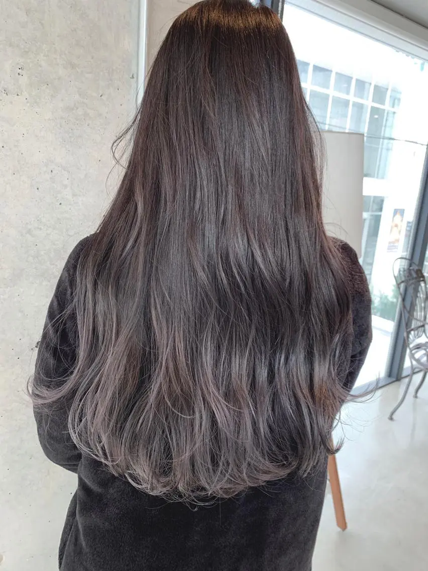 ロング カラー カット ヘアカラー トリートメント MAYU 💚森下のヘアスタイル