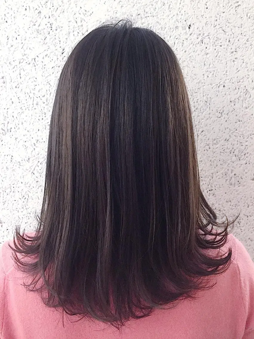 ミディアム カラー パーマ ヘアアレンジ アディクシーカラー アッシュ バレイヤージュ ベージュカラー ブリーチ カット ヘアカラー トリートメント ヘアセット ✨ハイクオリティ✨ 山本香也のヘアスタイル