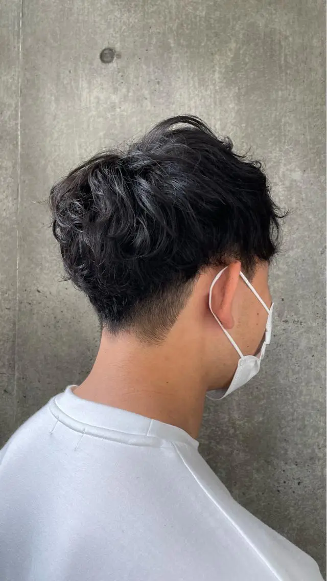 パーマ メンズ もりたみかこ 美容師お休み中のヘアスタイル