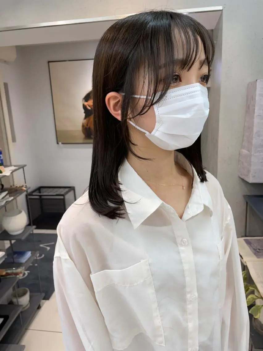 ミディアム パーマウルフショート 濱田匠のヘアスタイル