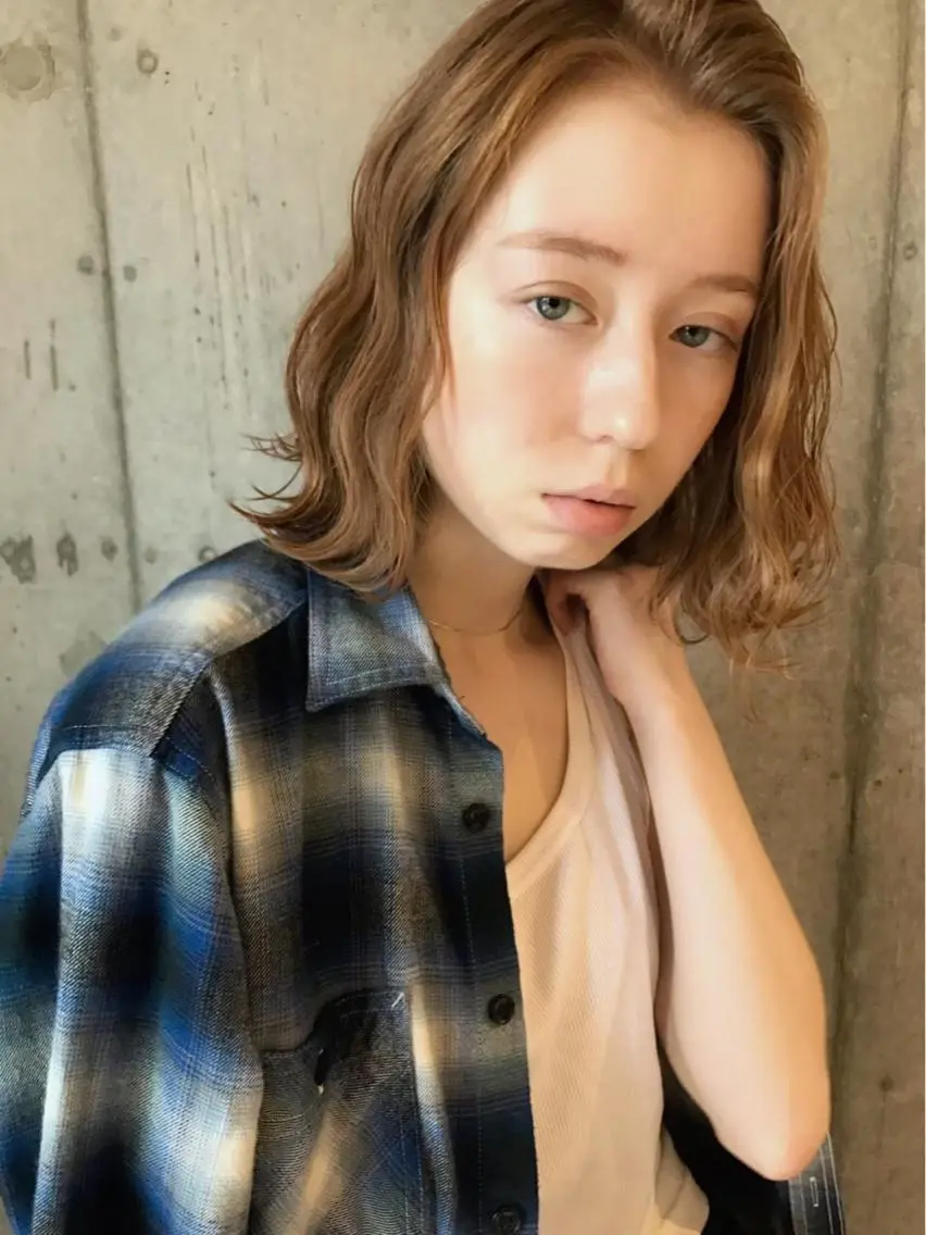ミディアム カラー パーマ ヘアアレンジ メンズ キッズ ネイル マツエク・マツパ ヘアカラー トリートメント ヘアセット 🌈髪質改善🉐割✨ 🌸“ever”🌸のヘアスタイル